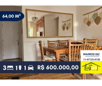 Apartamento com 3 Quartos à venda, 64m² no Vila Butantã, São Paulo
