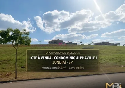 Lote/Terreno à venda, 546m² no Loteamento Alphaville Jundiaí - Fase 01, Jundiaí