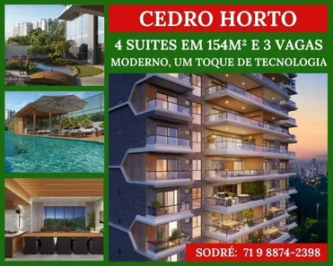 Apartamento com 4 Quartos à venda, 154m² no Horto Florestal, Salvador