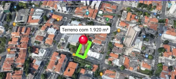 Lote/Terreno à venda, 1920m² no Joaquim Távora, Fortaleza