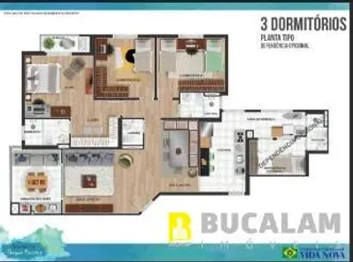 Apartamento com 3 Quartos à venda, 125m² no Parque Esplanada, Embu das Artes