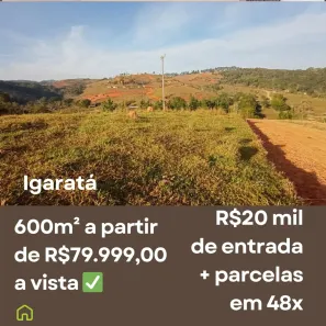 Lote/Terreno à venda, 600m² no Centro, Igaratá