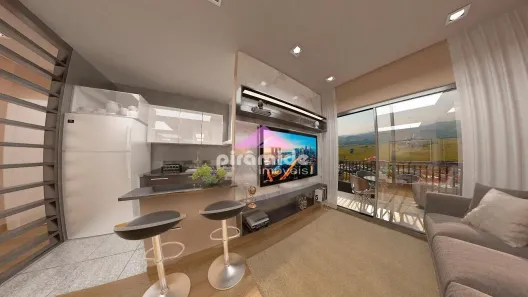 Apartamento com 2 Quartos à venda, 65m² no Condomínio Residencial Colinas do Paratehy, São José dos Campos