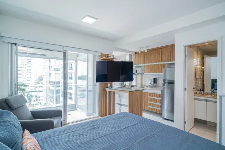 Apartamento com 1 Quarto à venda, 36m² no Cidade Monções, São Paulo