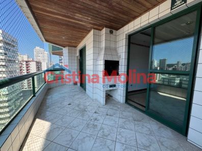 Apartamento com 3 Quartos para venda ou aluguel, 131m² no Canto do Forte, Praia Grande