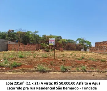 Lote/Terreno à venda, 231m² no Residencial São Bernardo II, Trindade