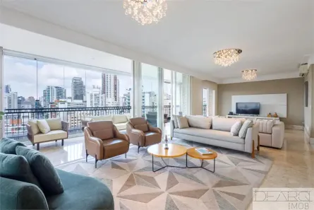 Apartamento com 4 Quartos para alugar, 475m² no Moema, São Paulo