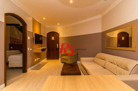 Flat com 1 Quarto à venda, 47m² no Gonzaga, Santos