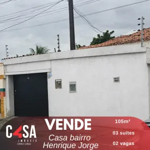 Casa com 3 Quartos à venda, 105m² no Henrique Jorge, Fortaleza