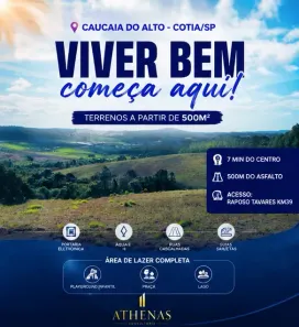 Lote/Terreno à venda, 500m² no Jardim São Luiz (Caucaia do Alto), Cotia