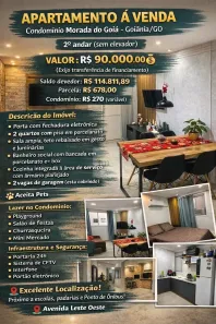 Apartamento com 2 Quartos à venda, 63m² no Goiá, Goiânia