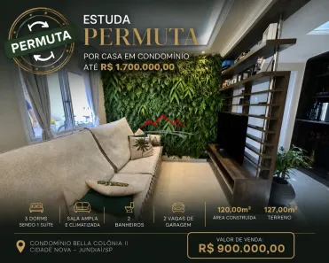 Casa de Condomínio com 3 Quartos à venda, 120m² no Cidade Nova, Jundiaí
