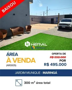 Lote/Terreno à venda, 300m² no Jardim Munique, Maringá