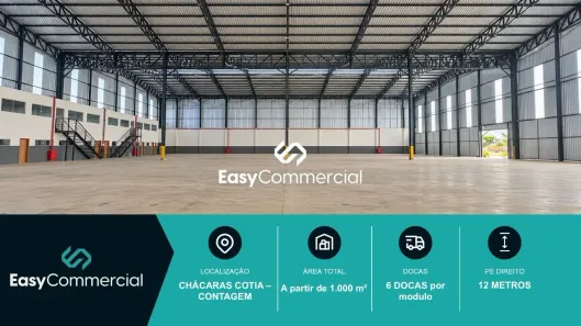 Galpão/Depósito/Armazém para alugar, 1787m² no Chácaras Cotia, Contagem
