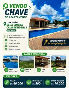 Apartamento com 1 Quarto à venda, 47m² no Forquilha, São José de Ribamar
