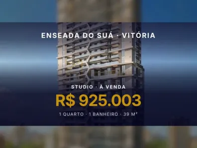 Apartamento com 1 Quarto à venda, 39m² no Enseada do Suá, Vitória