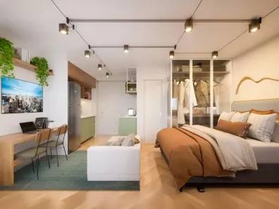 Flat com 1 Quarto à venda, 33m² no Pinheiros, São Paulo