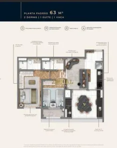 Apartamento com 2 Quartos à venda, 63m² no Vila Dom Pedro I, São Paulo