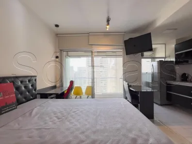 Apartamento com 1 Quarto para alugar, 34m² no Cidade Monções, São Paulo