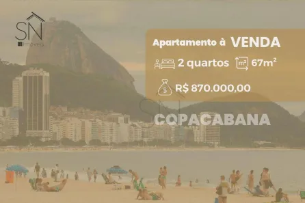 Apartamento com 2 Quartos à venda, 67m² no Copacabana, Rio de Janeiro