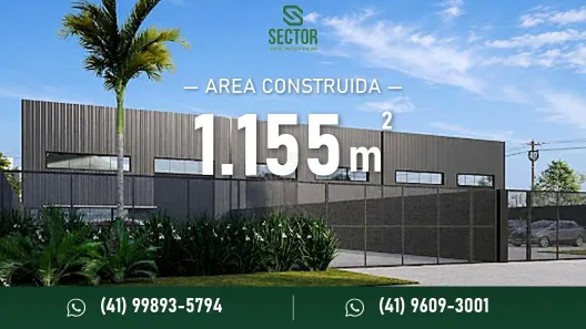 Galpão/Depósito/Armazém para alugar, 1155m² no Boqueirão, Curitiba