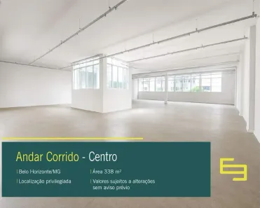 Imóvel Comercial para alugar, 338m² no Centro, Belo Horizonte