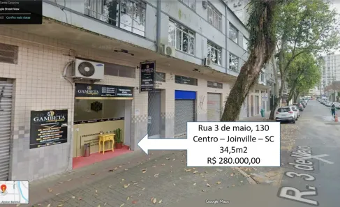 Sala Comercial com 1 Quarto à venda, 34m² no Centro, Joinville