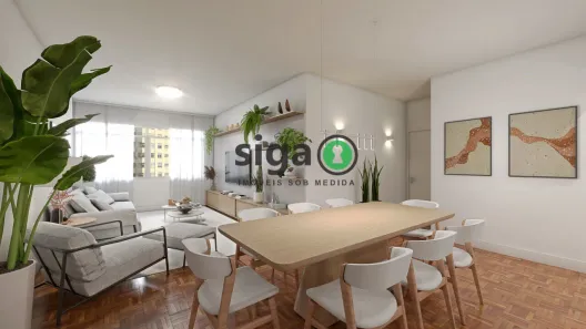 Apartamento com 3 Quartos à venda, 129m² no Santa Cecília, São Paulo