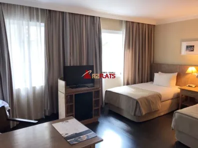 Flat com 1 Quarto para alugar, 29m² no Cidade Monções, São Paulo
