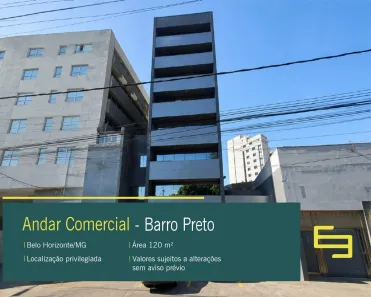 Imóvel Comercial para alugar, 120m² no Barro Preto, Belo Horizonte