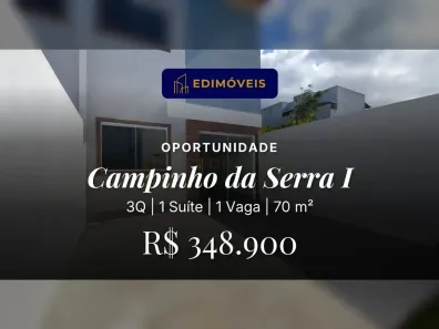 Casa com 3 Quartos à venda, 70m² no Campinho da Serra I, Serra