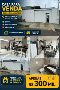Casa com 3 Quartos à venda, 250m² no Cidade Jardim, Parauapebas