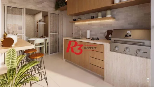 Apartamento com 3 Quartos à venda, 91m² no Gonzaga, Santos