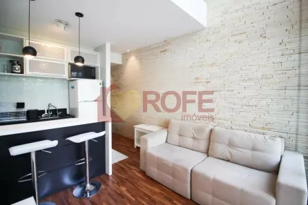 Apartamento com 1 Quarto para alugar, 45m² no Indianópolis, São Paulo