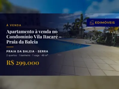 Apartamento com 2 Quartos à venda, 49m² no Praia da Baleia, Serra