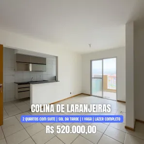 Apartamento com 2 Quartos à venda, 69m² no Parque Residencial Laranjeiras, Serra