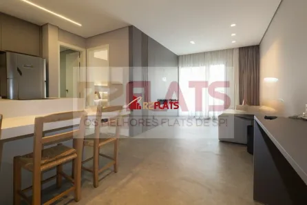 Flat com 1 Quarto para alugar, 45m² no Itaim Bibi, São Paulo