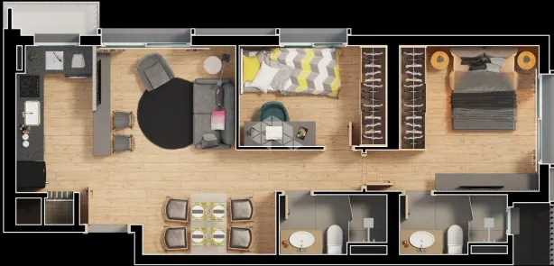 Apartamento com 2 Quartos à venda, 62m² no Floresta, Porto Alegre