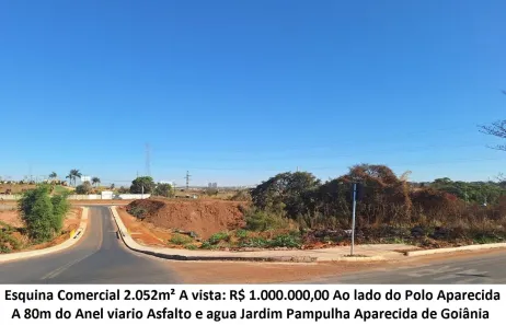 Lote/Terreno à venda, 2052m² no Setor Pampulha, Aparecida de Goiânia