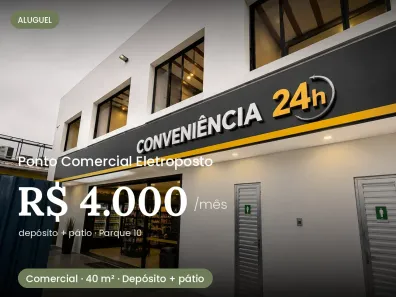 Ponto Comercial para alugar, 40m² no Parque 10 de Novembro, Manaus