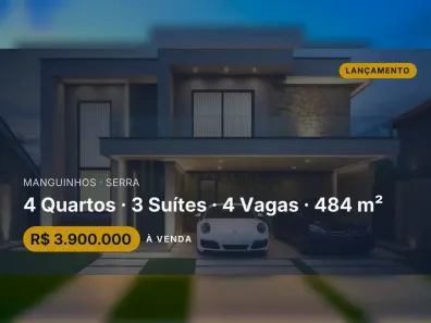 Casa com 4 Quartos à venda, 484m² no Manguinhos, Serra