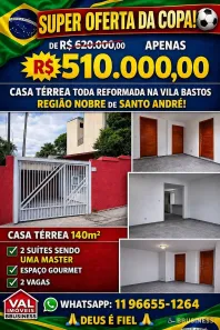 Sobrado com 2 Quartos à venda, 130m² no Vila Alice, Santo André