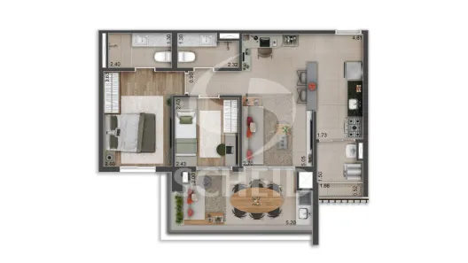 Apartamento com 2 Quartos à venda, 70m² no Vila Santa Catarina, São Paulo