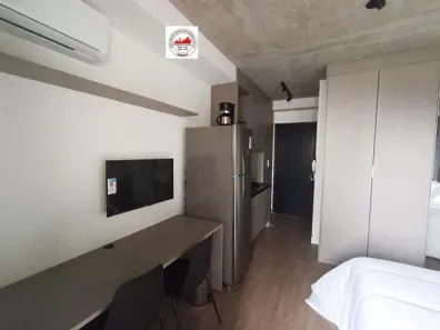 Apartamento com 1 Quarto para alugar, 24m² no Indianópolis, São Paulo