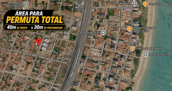 Lote/Terreno à venda, 360m² no Camboinha, Cabedelo