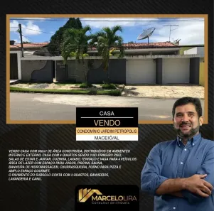 Casa de Condomínio com 1 Quarto à venda, 360m² no Jardim Petrópolis, Maceió
