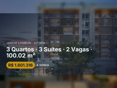 Apartamento com 3 Quartos à venda, 100m² no Jardim Camburi, Vitória