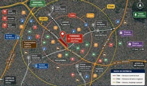 Lote/Terreno à venda, 20600m² no Jardim Adutora, São Paulo