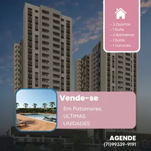 Apartamento com 3 Quartos à venda, 83m² no Piatã, Salvador