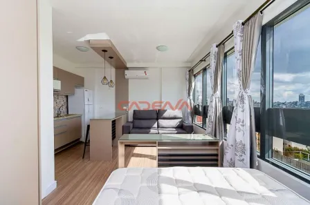 Apartamento com 1 Quarto para alugar, 27m² no Juvevê, Curitiba